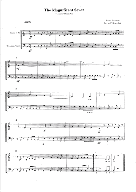 The Magnificent Seven (arr. P.Selwesiuk)