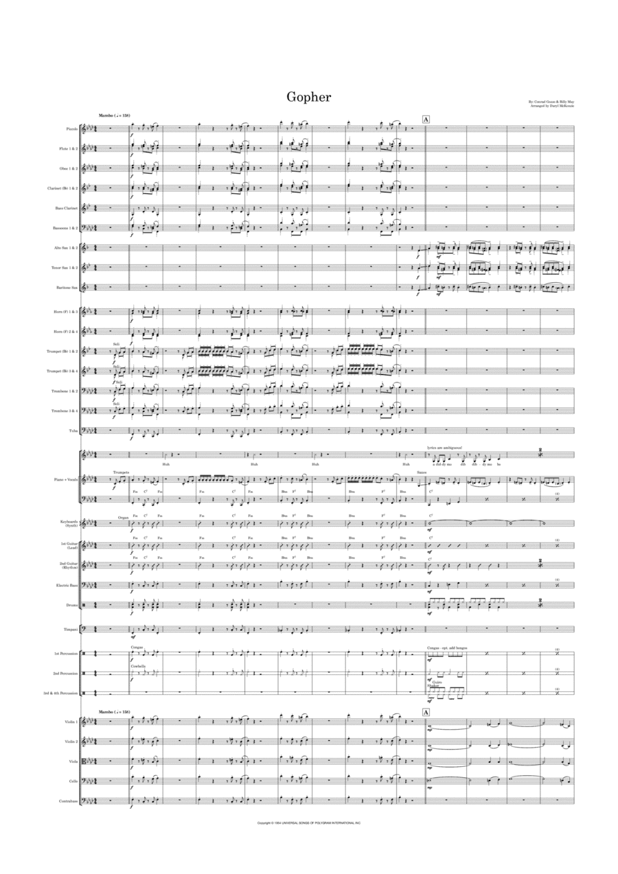 Gopher (arr. Daryl McKenzie)