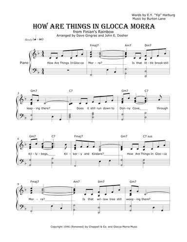 How Are Things In Glocca Morra (arr. Dave Gingras and John E. Dosher)
