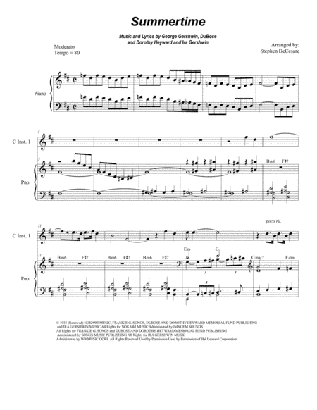 Summertime (arr. Stephen DeCesare)