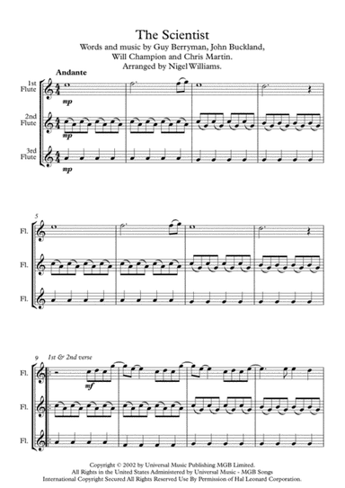 The Scientist (arr. Nigel Williams)