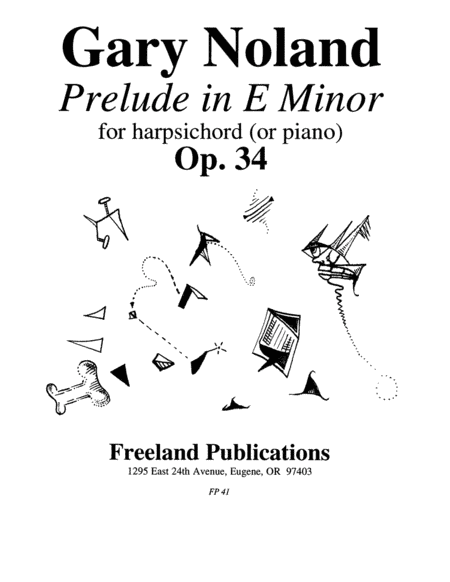 "Prelude in E Minor" for harpsichord or piano Op. 34