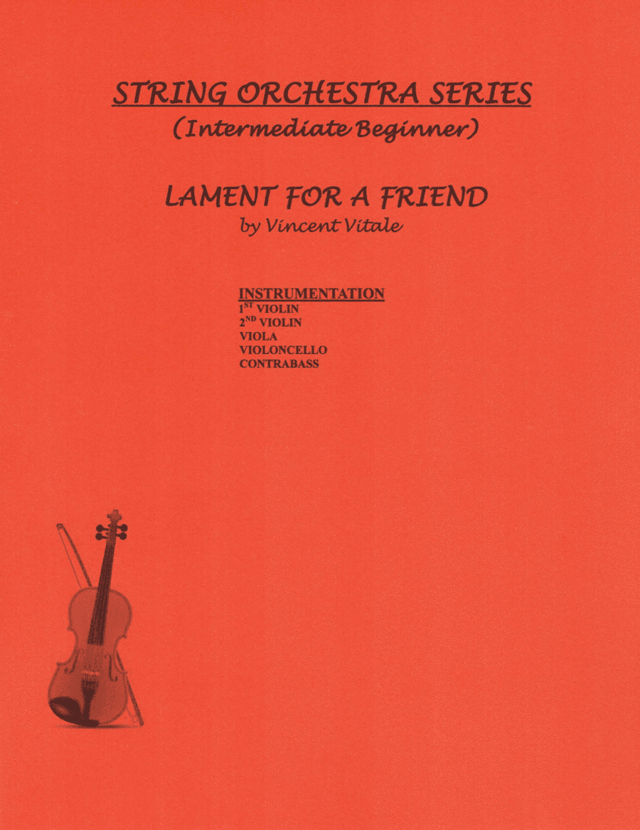 LAMENT FOR A FRIEND  (early intermediate)