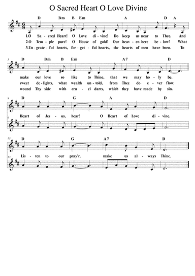 O Sacred Heart O Love Divine (arr. Bonnie Wong)
