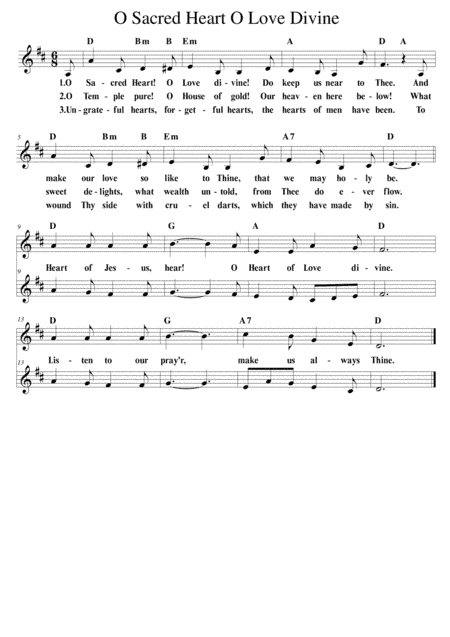 O Sacred Heart O Love Divine (arr. Bonnie Wong)