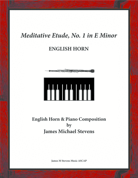 Meditative Etude, No. 1 in E Minor - English Horn & Piano