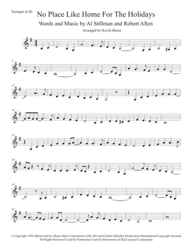 (There's No Place Like) Home For The Holidays (arr. Kevin Busse)