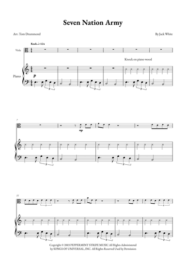 Seven Nation Army (arr. Tom Drummond)