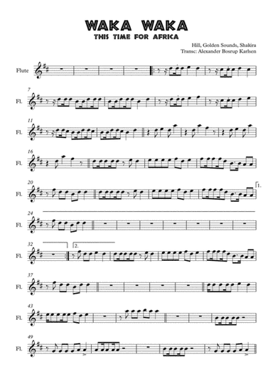 Waka Waka (this Time For Africa) (arr. Alexander Bosrup Karlsen)