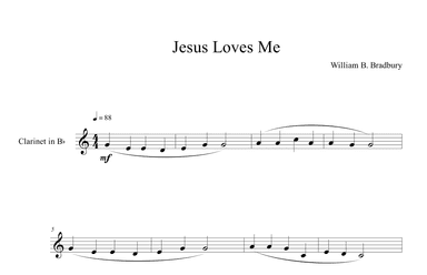 Jesus Loves Me (Clarinet Solo) (arr. B. C. Dockery)