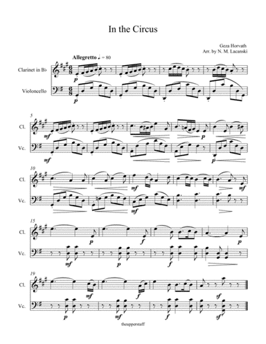 In the Circus (arr. Nick Lacanski)