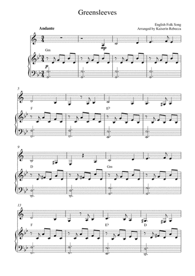 Greensleeves (arr. Kaiserin Rebecca)