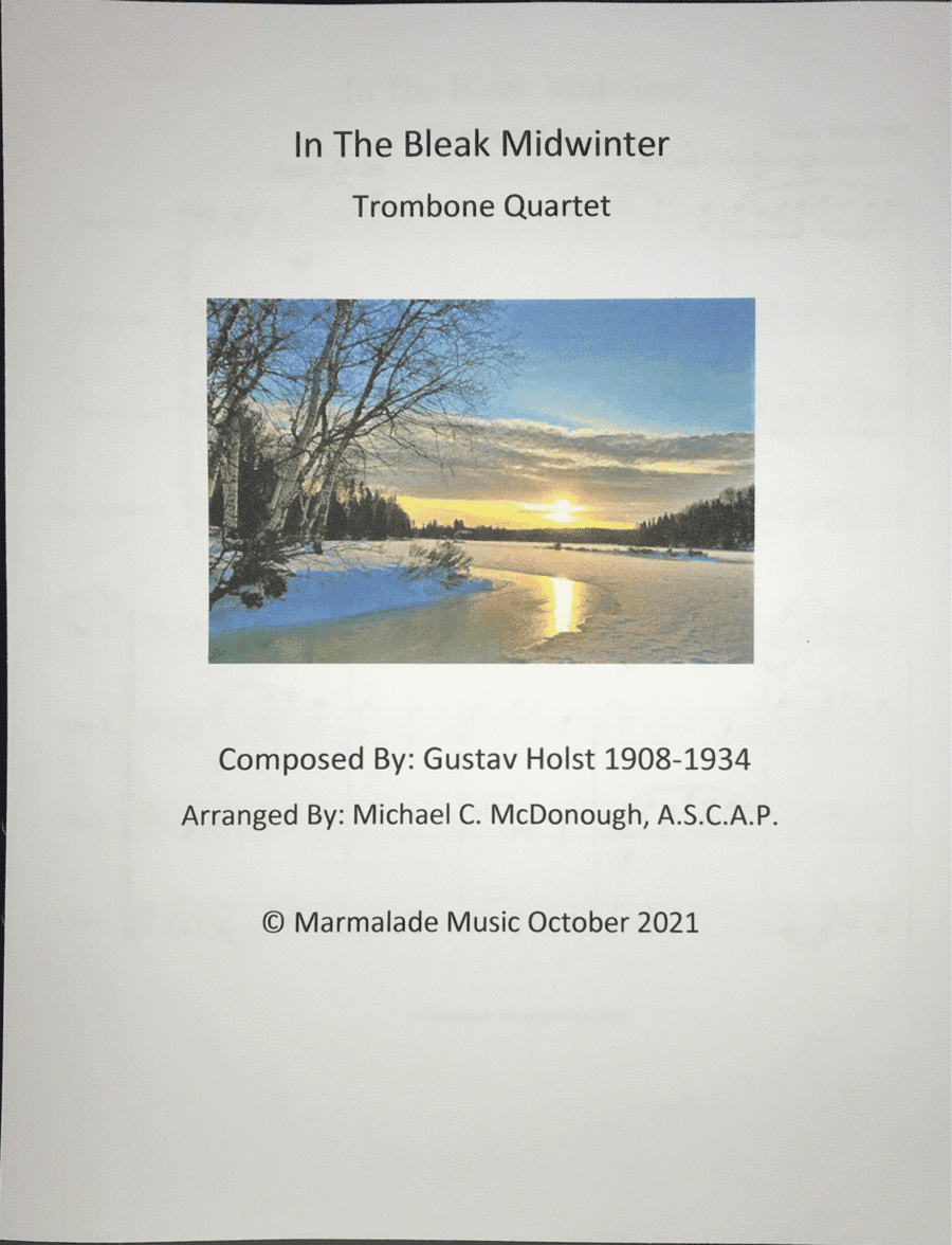 In The Bleak Midwinter (arr. Michael C. McDonough, A.S.C.A.P.)