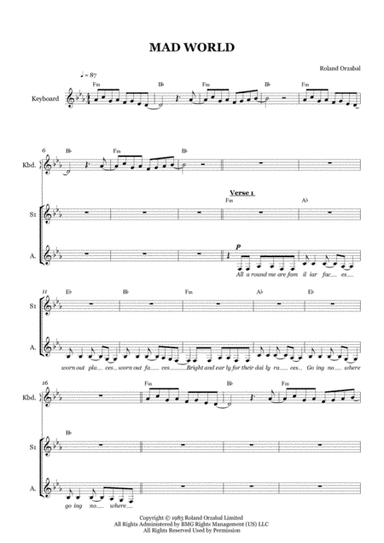 Mad World (arr. Jo Griffiths)