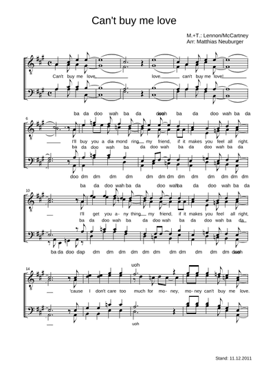 Can't Buy Me Love (arr. Matthias Neuburger)