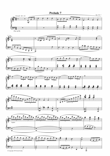 Prelude #7, Op. 1, No. 7
