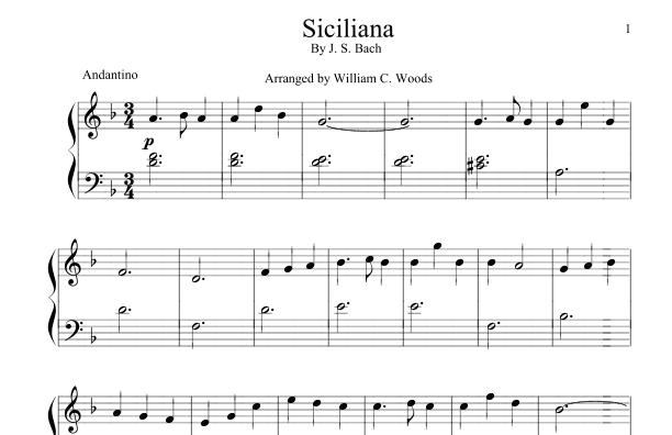 Siciliana (arr. William C. Woods)