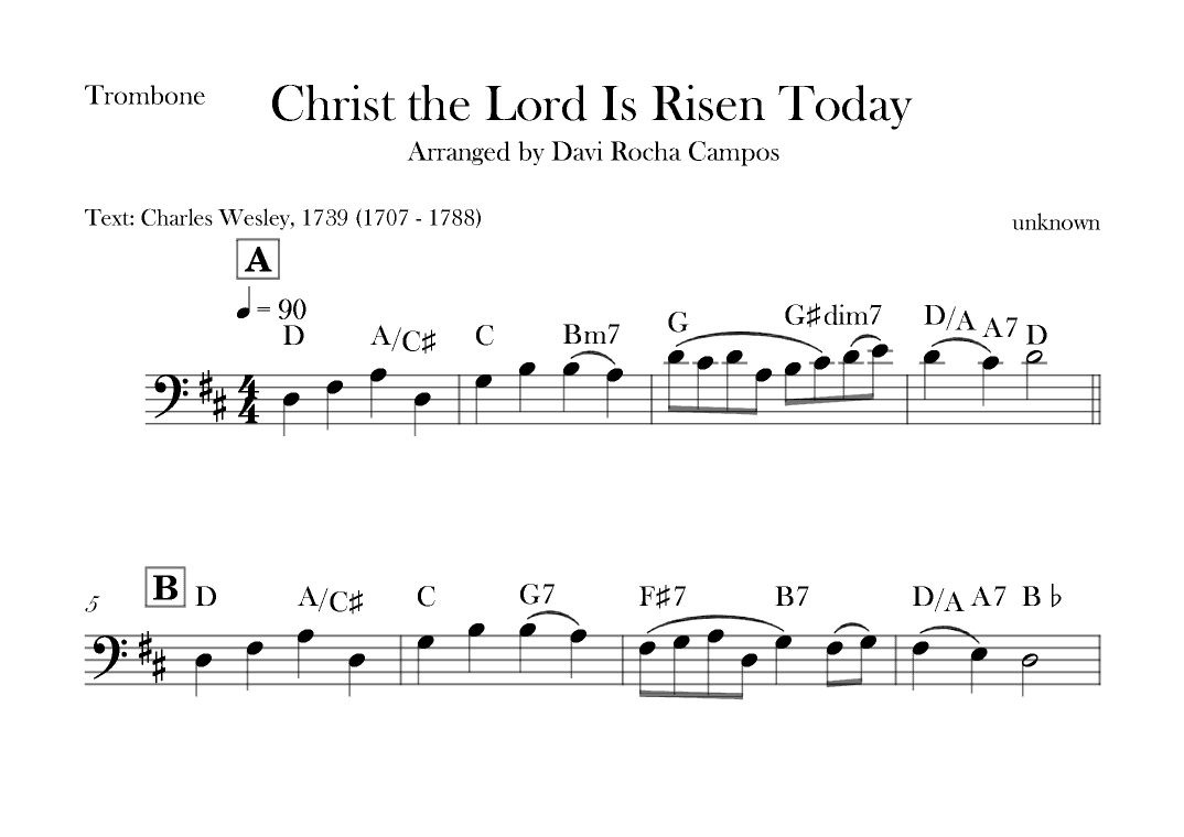 Christ the Lord is Rises today (arr. Davi Rocha Campos)