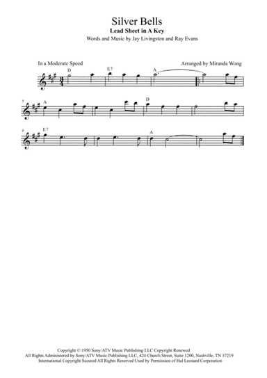 Silver Bells (arr. Miranda Wong)