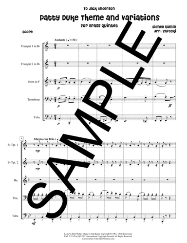 Patty Duke Theme (arr. Dorm 40 Music)
