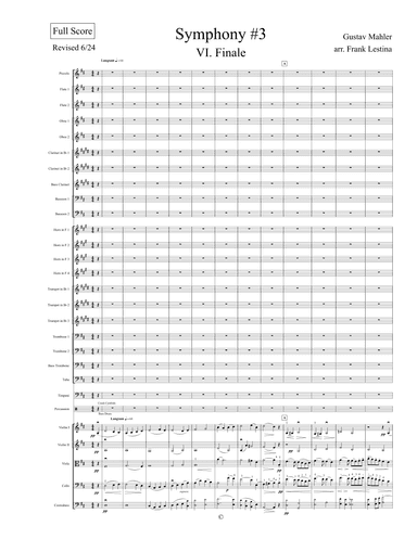 Finale To Symphony No. 3 (arr. Frank Lestina)