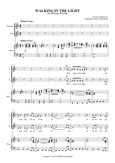 Walking In The Light (arr. SCMusic)