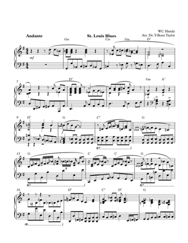 St.Louis Blues (arr. Dr. T-Bone Taylor)