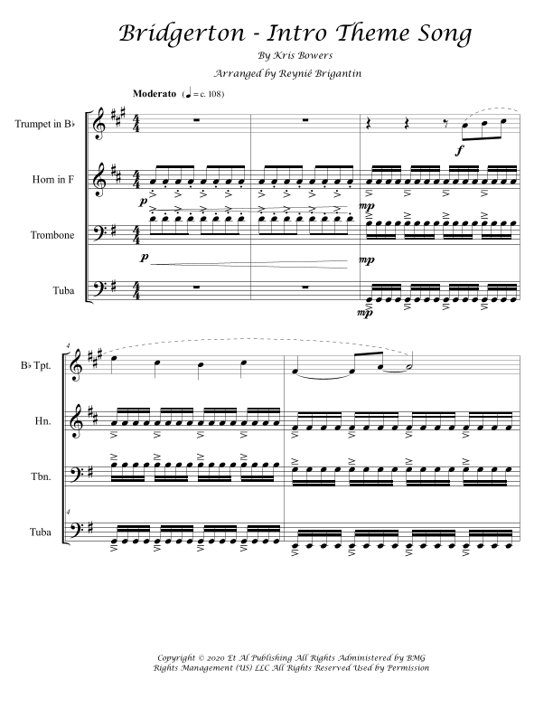 Bridgerton Theme (arr. Reyniê Brigantin)