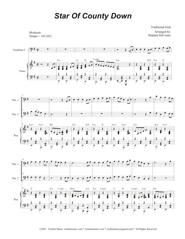 Star Of County Down (Trombone Duet) (arr. Stephen DeCesare)