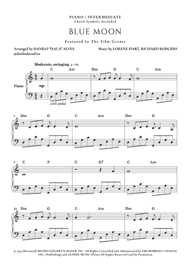 Blue Moon (arr. Danilo "Daca" Alves)