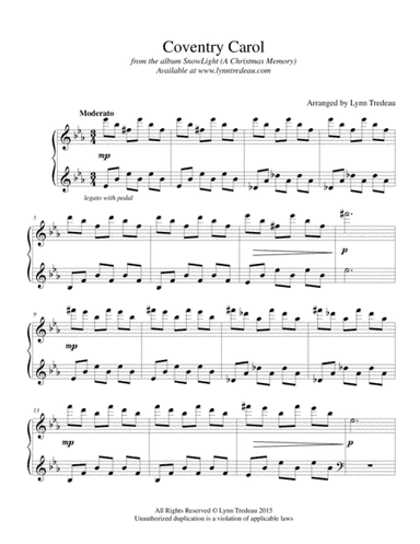 Coventry Carol (arr. Lynn Tredeau)