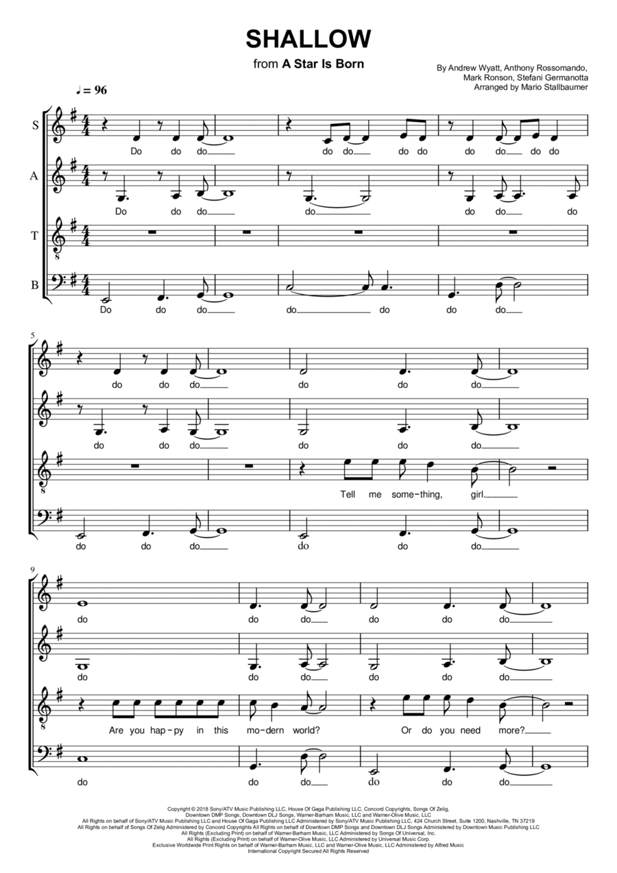 Shallow (arr. Mario Stallbaumer)