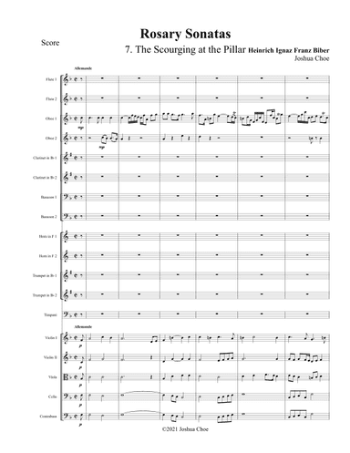 Rosary Sonatas: The Scourging at the Pillar (arr. Joshua Choe)