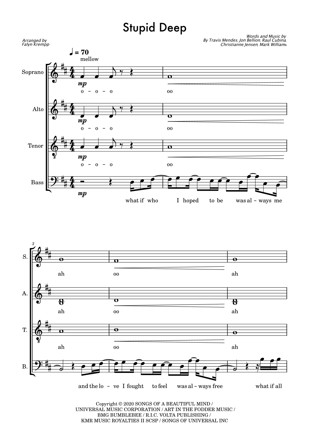 Stupid Deep (arr. Falyn Krempp)