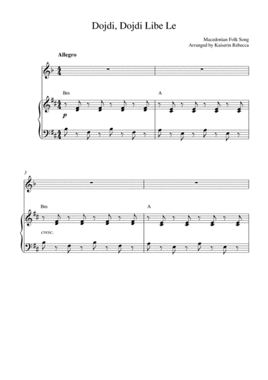 Dojdi, Dojdi Libe Le (arr. Kaiserin Rebecca)