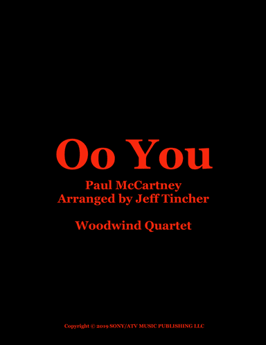 Oo You (arr. Jeff Tincher)