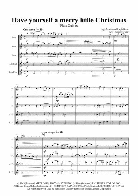 Have Yourself A Merry Little Christmas  from MEET ME IN ST. LOUIS (arr. Thomas H. Graf)