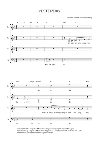 Yesterday (arr. Alex Nunes Rodrigues)