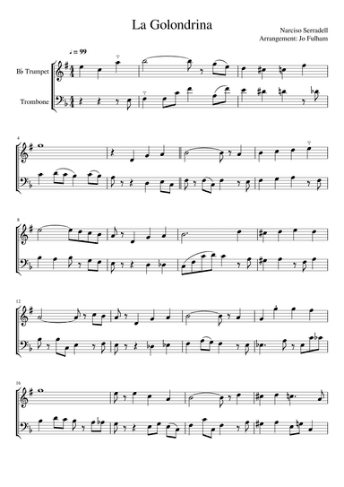 La Golondrina (arr. Jo Fulham)