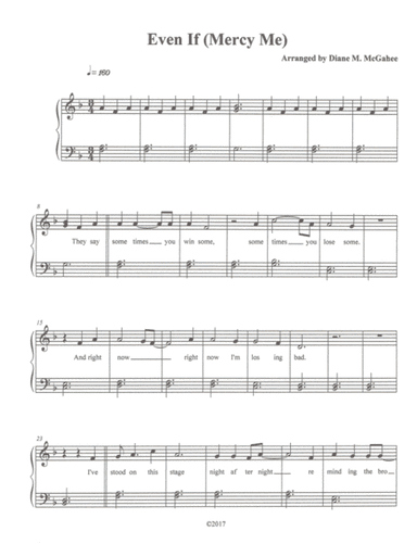 Even If (arr. Diane M. McGahee)