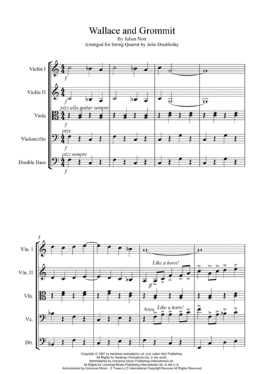 Wallace And Gromit Theme (arr. Julie Doubleday)