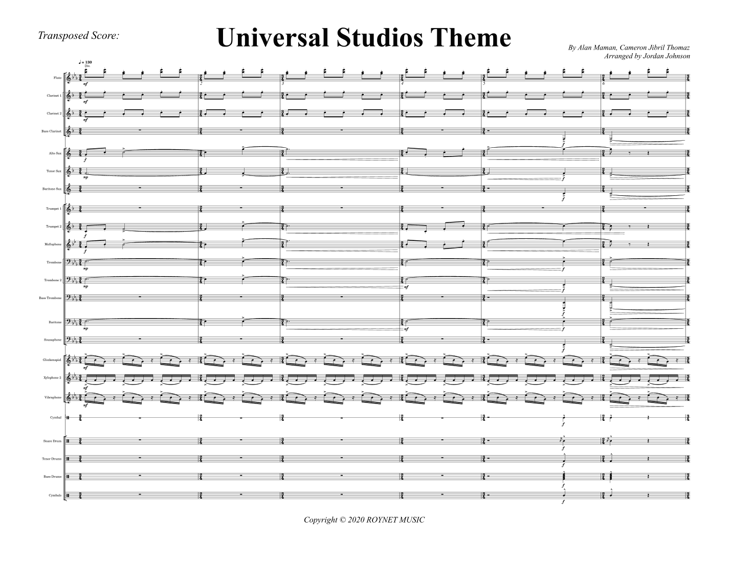 Stargate Universe Main Title Theme (arr. Jordan Johnson)