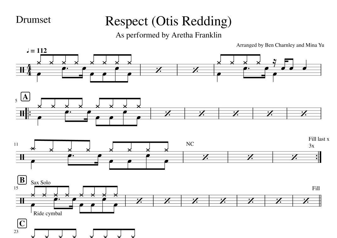 Respect (arr. Ben Charnley, Mina Yu)