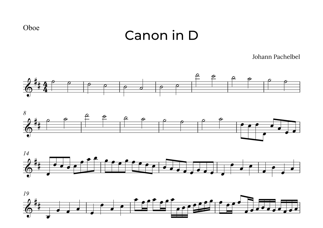 Canon in D (arr. Alex Nunes Rodrigues)
