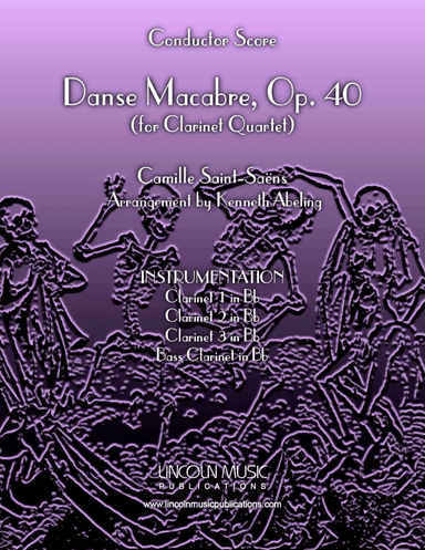 Danse Macabre (for Clarinet Quartet) (arr. Kenneth Abeling)