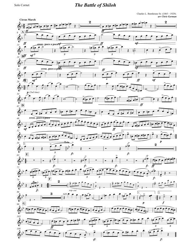 The Battle of Shiloh - Circus March (arr. Chris Gorman)