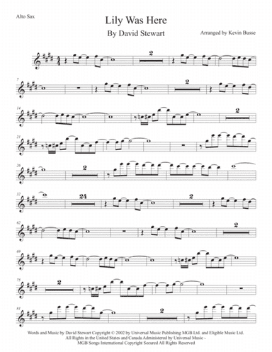 Lily Was Here (arr. Kevin Busse)