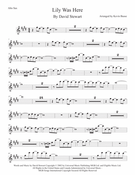 Lily Was Here (arr. Kevin Busse)