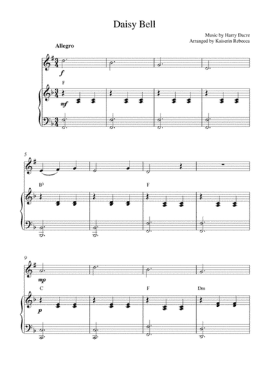 Daisy Bell (arr. Kaiserin Rebecca)