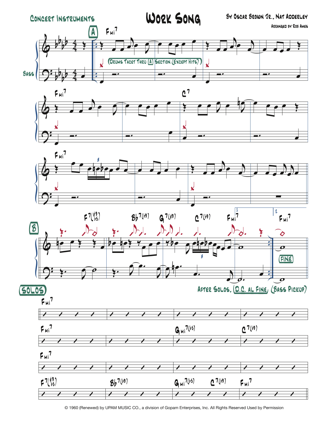 Work Song (arr. Rob Ames)